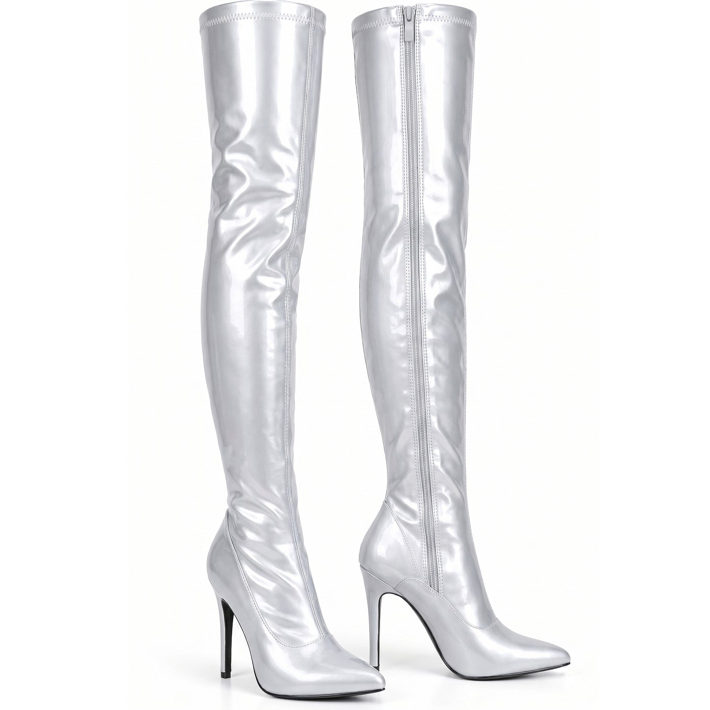 New Women Ladies Thigh High Over The Knee High Heel Stretch Boots