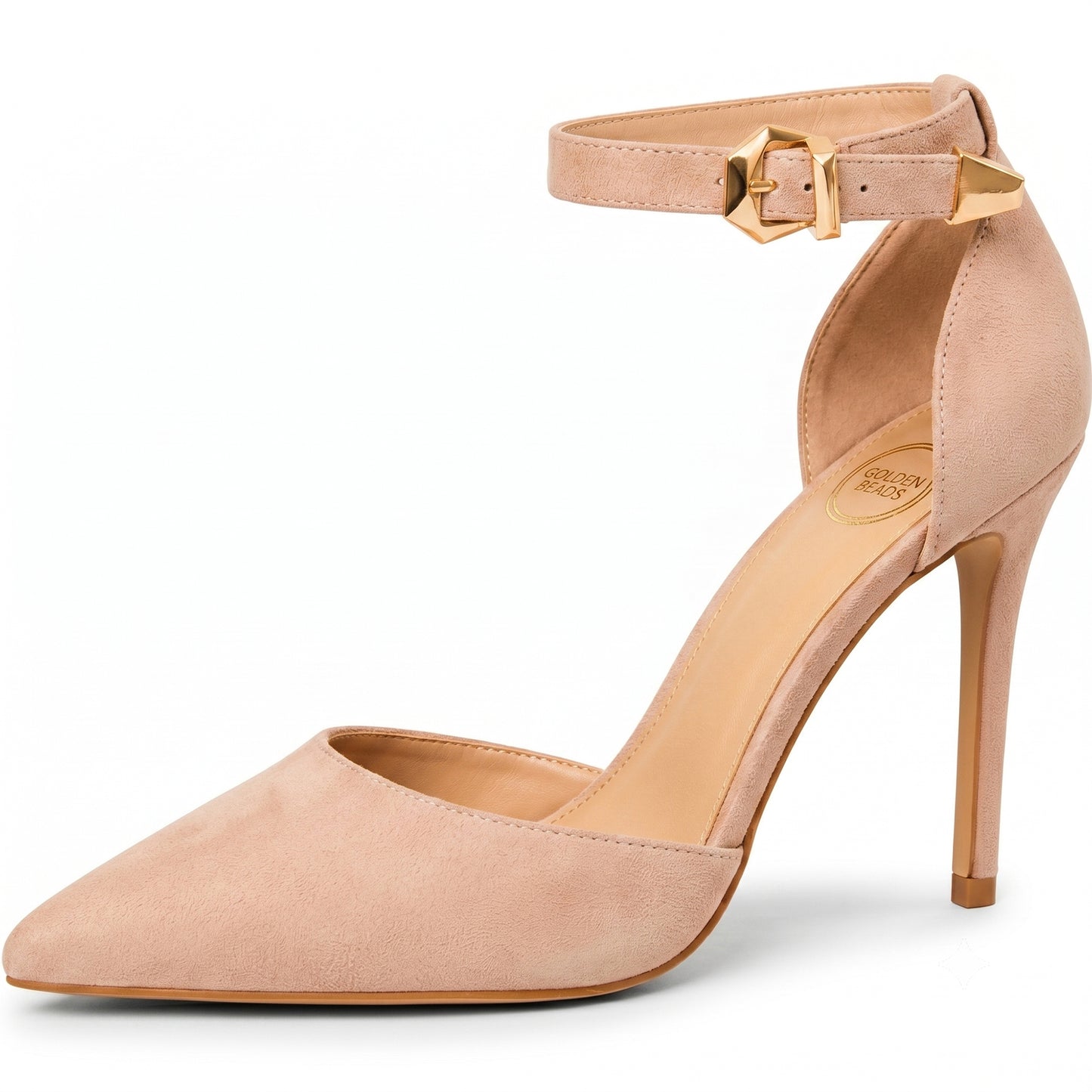Womens ladies Ankle Strap High Stiletto Heel Sandals Pointy Toe Court Shoes