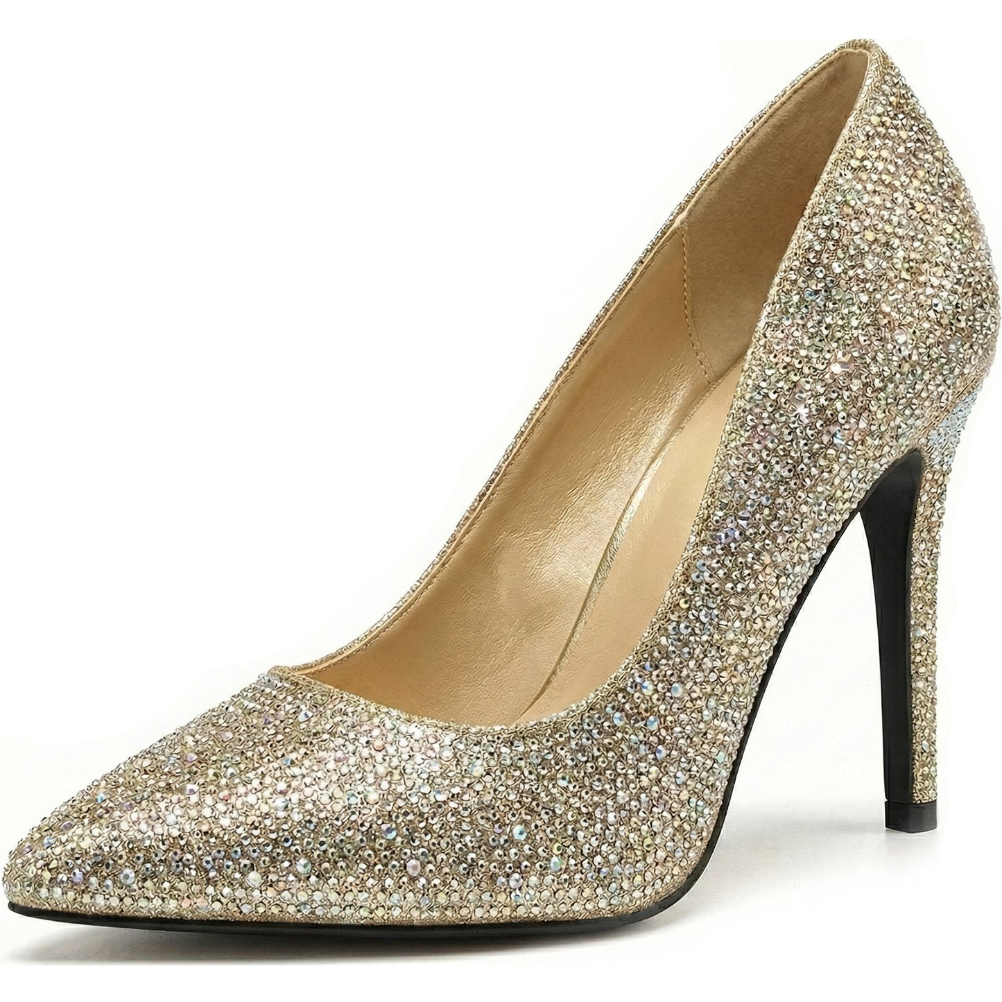 Womens Stiletto High Heel Pointed Toe Pumps Ladies Party Wedding Bridal Occasion Heeled  Court Shoes