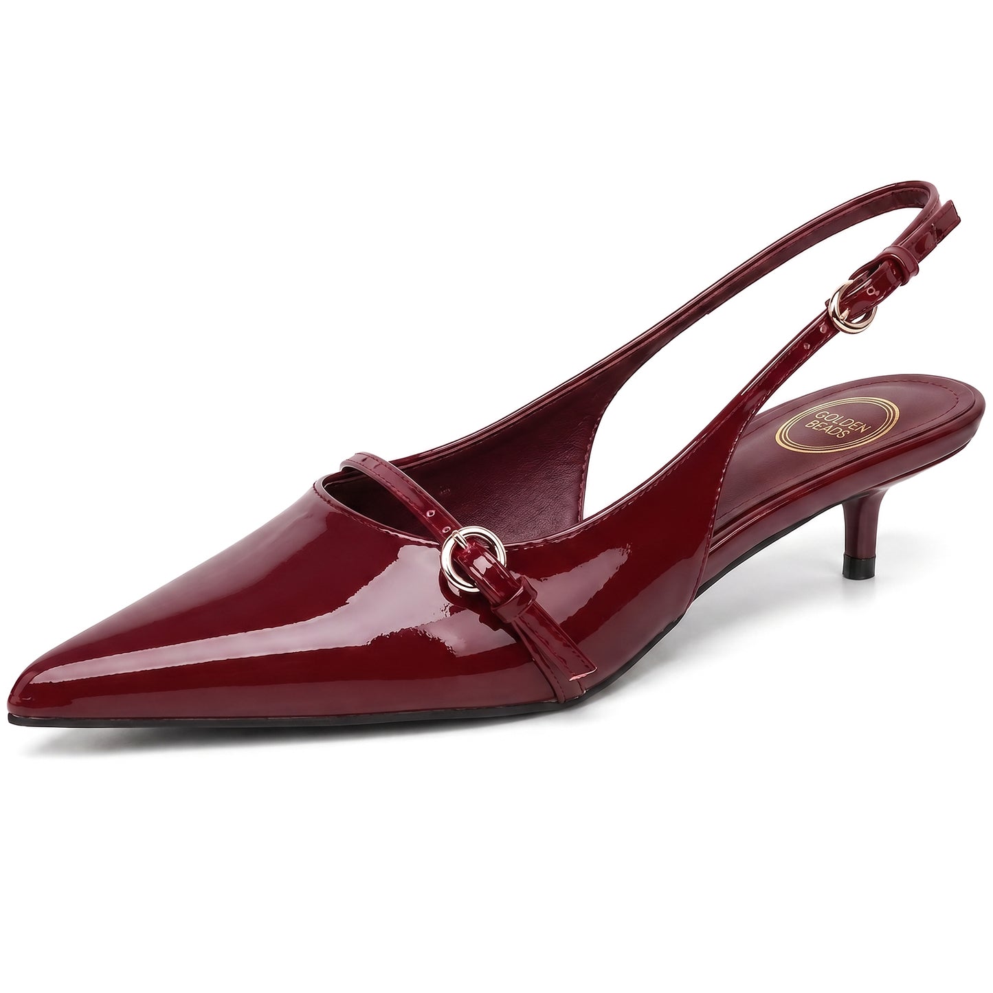 Elegant Women’s Pointed Toe Sling back Kitten Heel Sandals Perfect Wedding & Party Pumps Stylish Footwear (Size 3-8 UK)