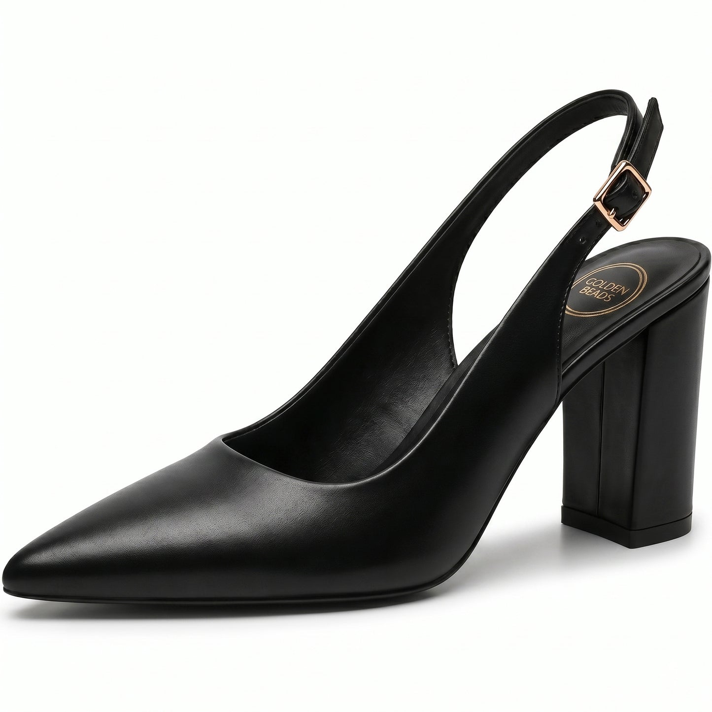 Women’s Elegant Pointed Toe Court Shoes Ankle Strap Chunky Heels, Block Heel Sandals Pumps for Wedding & Party UK Size 3-8