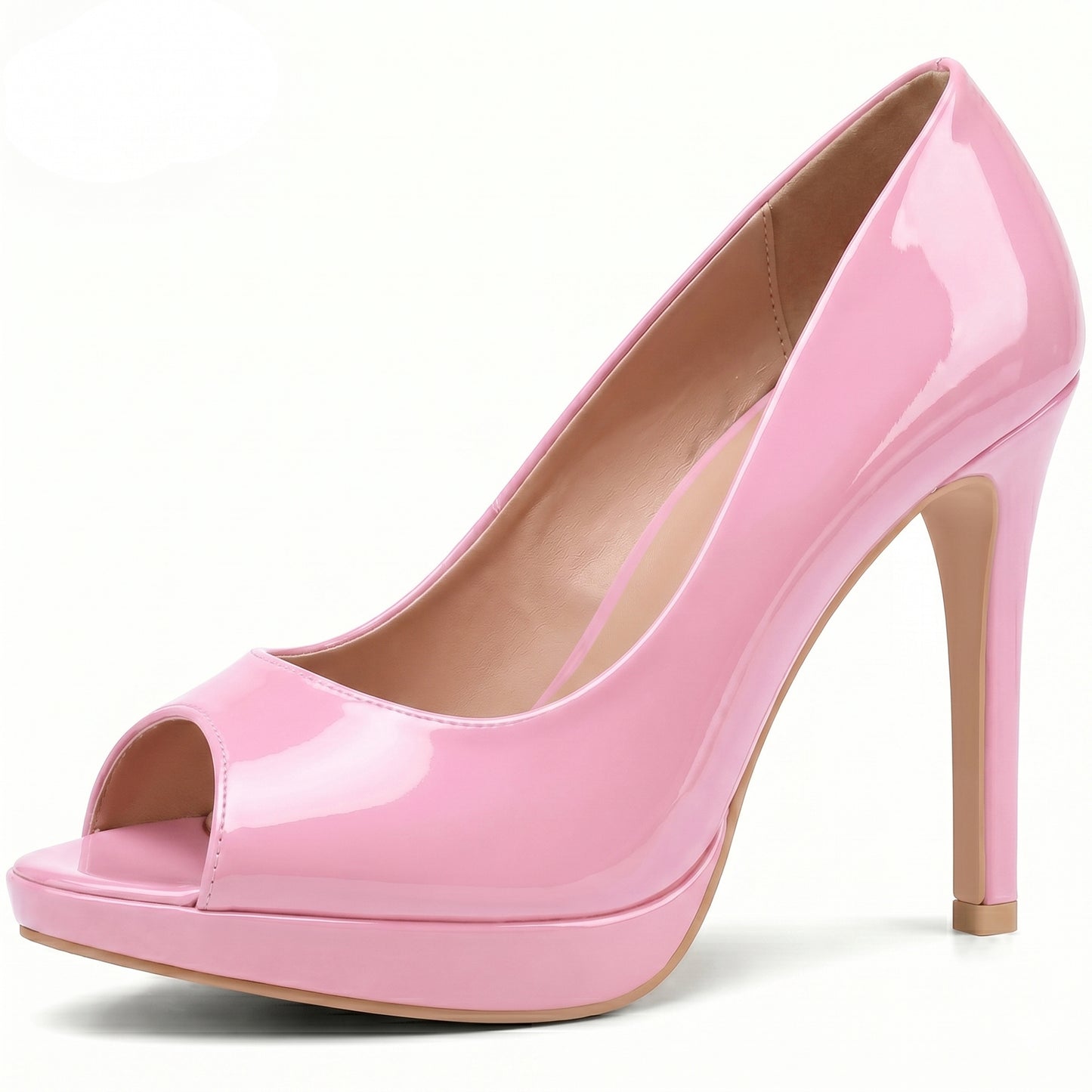 Mens Womens Drag Queen Cross Dresser HIGH Heel PEEP Toe Court Shoes