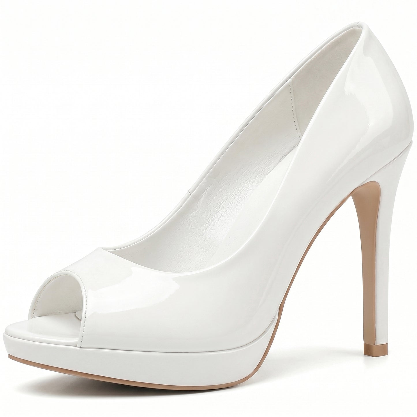 Mens Womens Drag Queen Cross Dresser HIGH Heel PEEP Toe Court Shoes