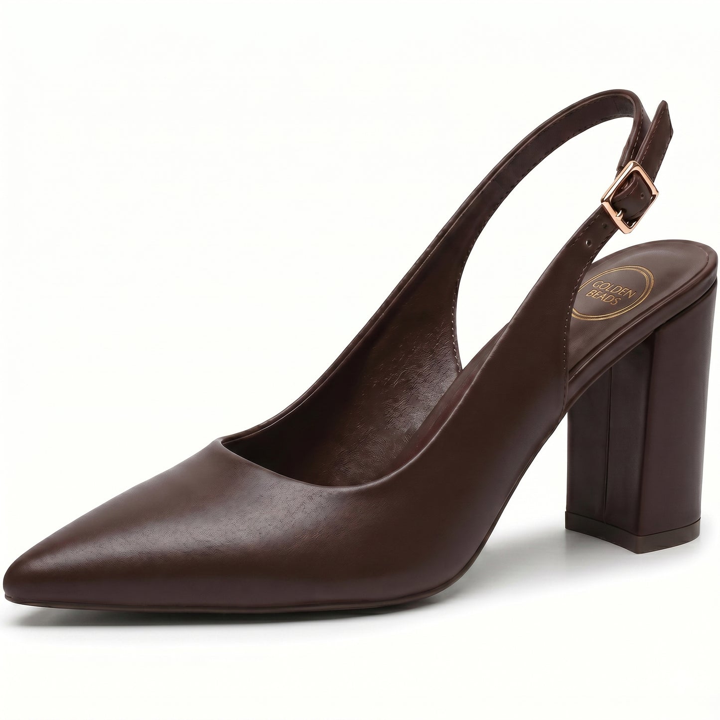 Women’s Elegant Pointed Toe Court Shoes Ankle Strap Chunky Heels, Block Heel Sandals Pumps for Wedding & Party UK Size 3-8