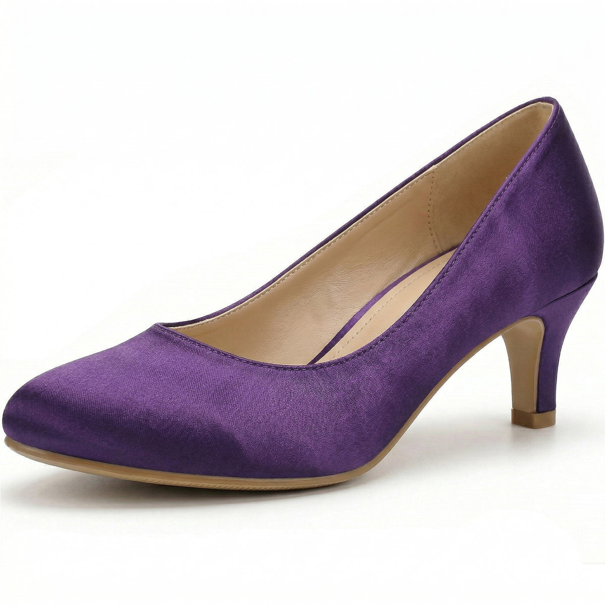 Womens Ladies Low Kitten Heels for Office, Work, Night Out and Party Court Shoes