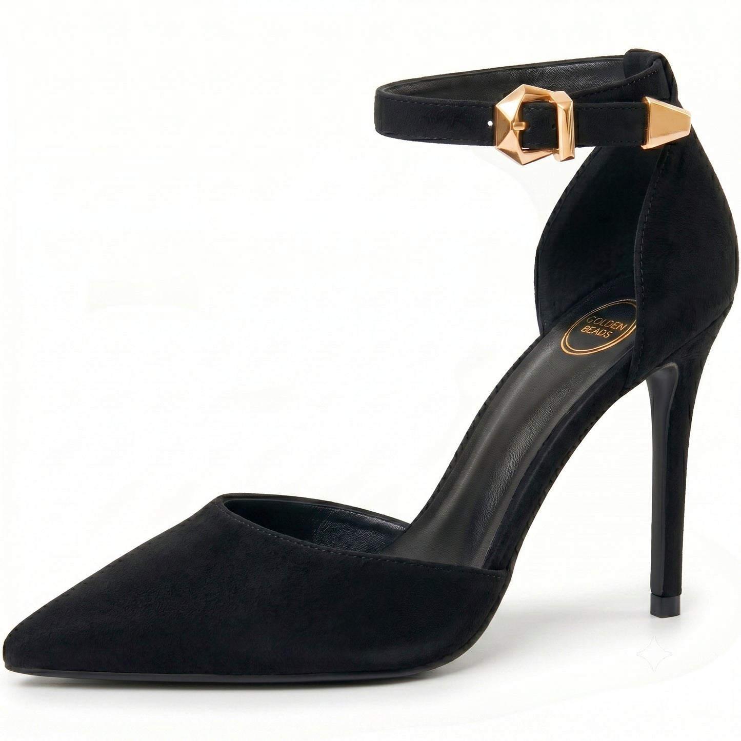 Womens ladies Ankle Strap High Stiletto Heel Sandals Pointy Toe Court Shoes