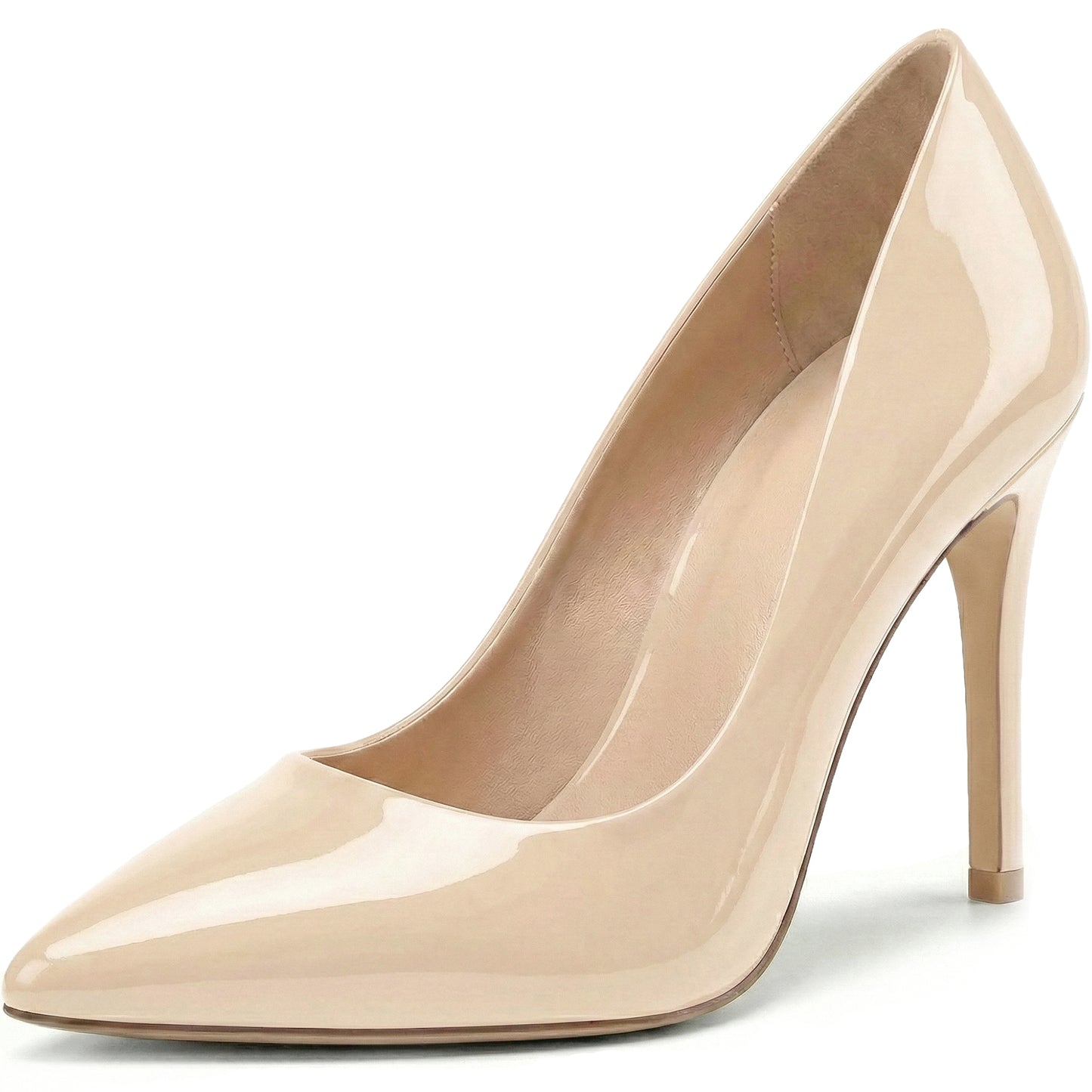 Womens Stiletto High Heel Pointed Toe Pumps Ladies Party Wedding Bridal Occasion Heeled  Court Shoes