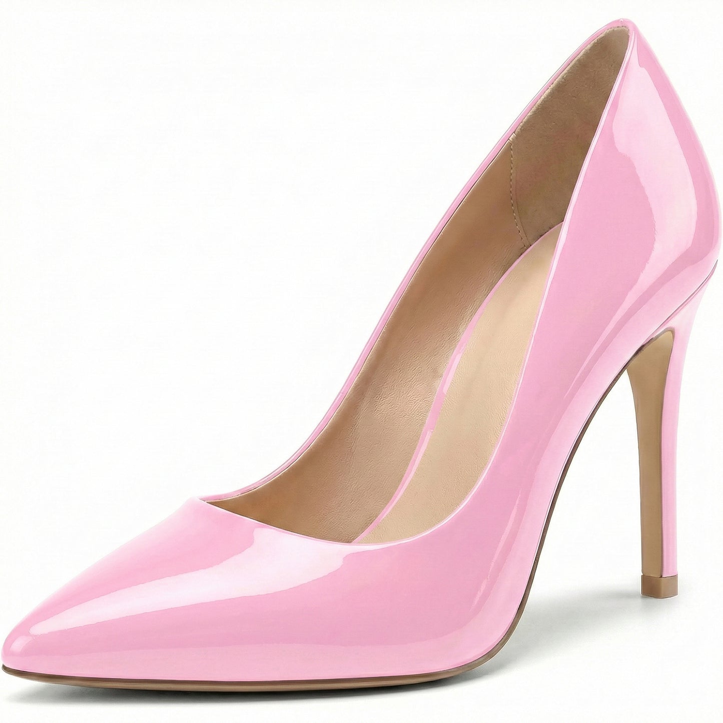 Womens Stiletto High Heel Pointed Toe Pumps Ladies Party Wedding Bridal Occasion Heeled  Court Shoes