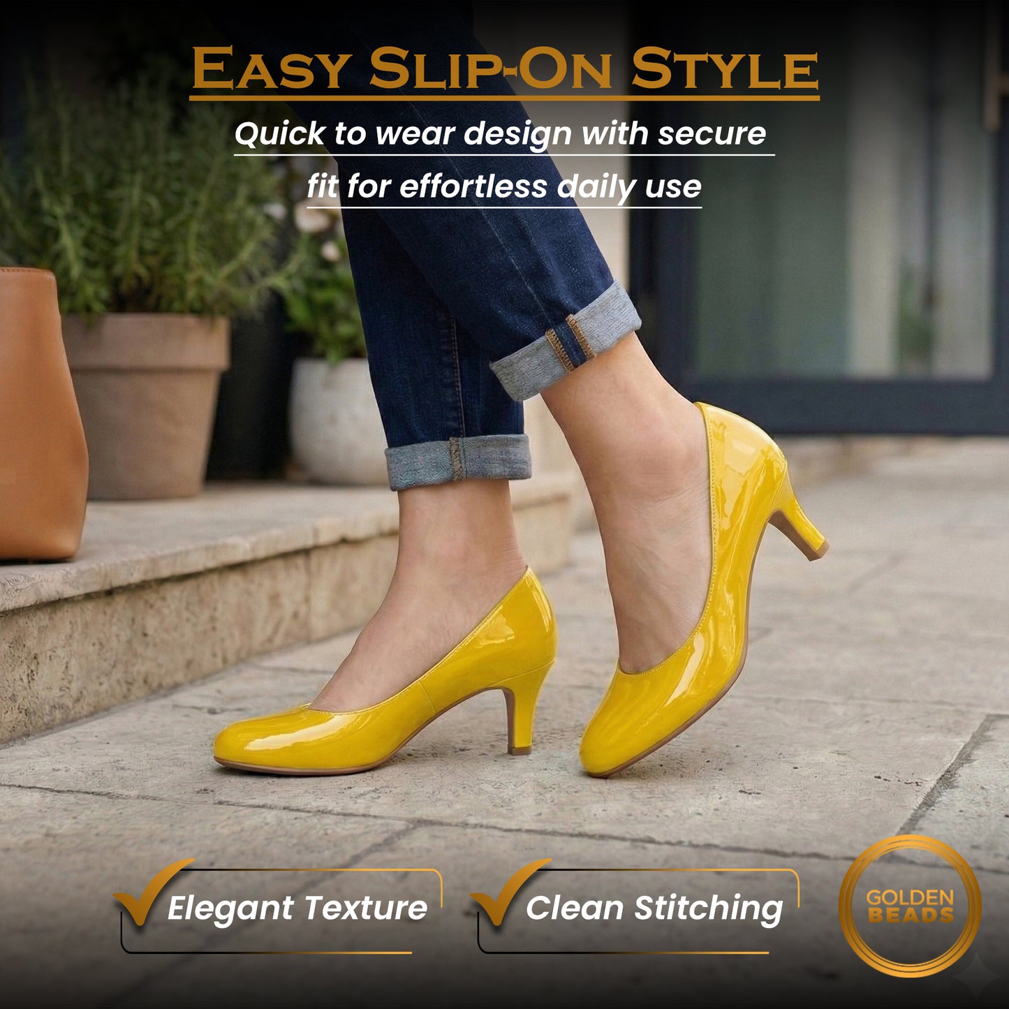 Ladies Womens Low Kitten Heel Work Court Evening Girls Shoes Pumps