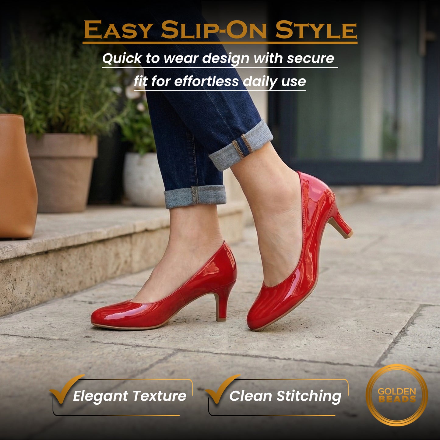 Ladies Womens Low Kitten Heel Work Court Evening Girls Shoes Pumps