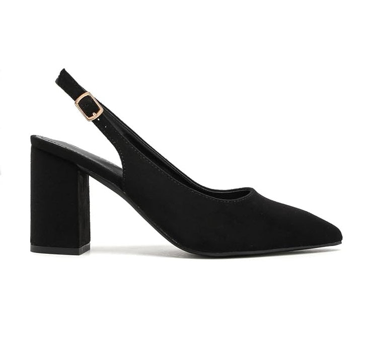 Women’s Elegant Pointed Toe Court Shoes Ankle Strap Chunky Heels, Block Heel Sandals Pumps for Wedding & Party UK Size 3-8